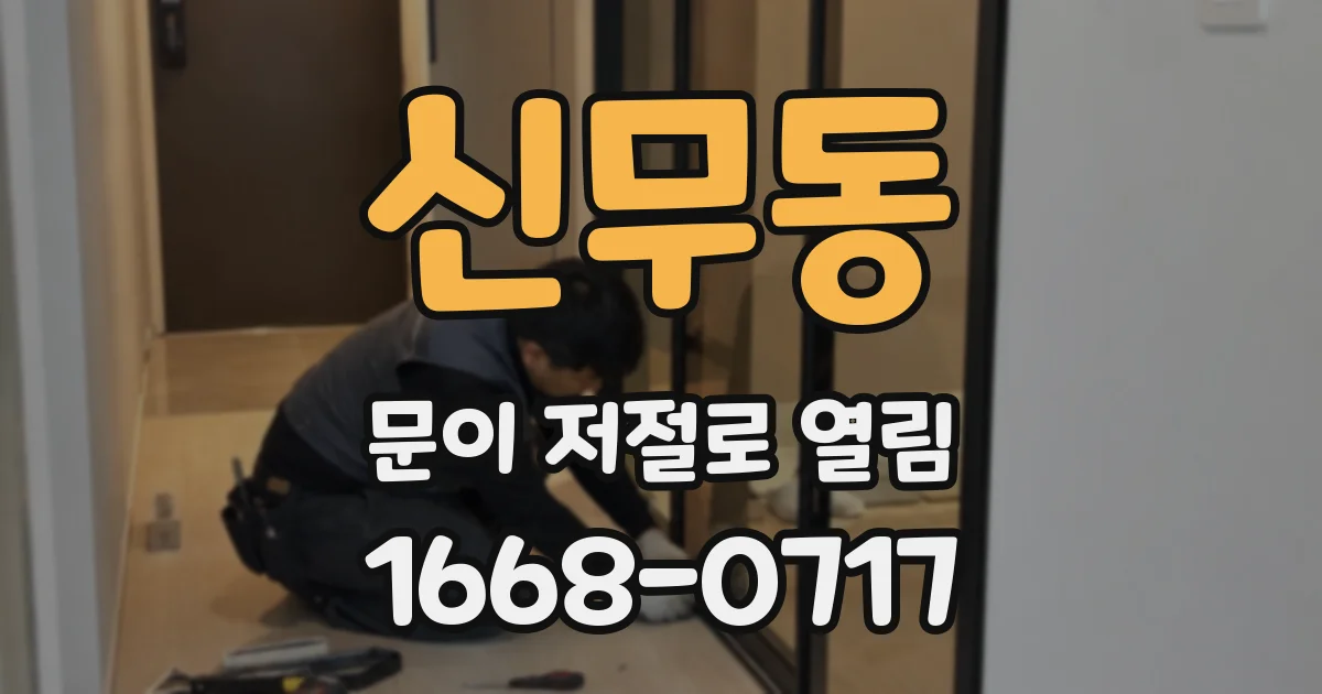 신무동 문이 저절로 열림