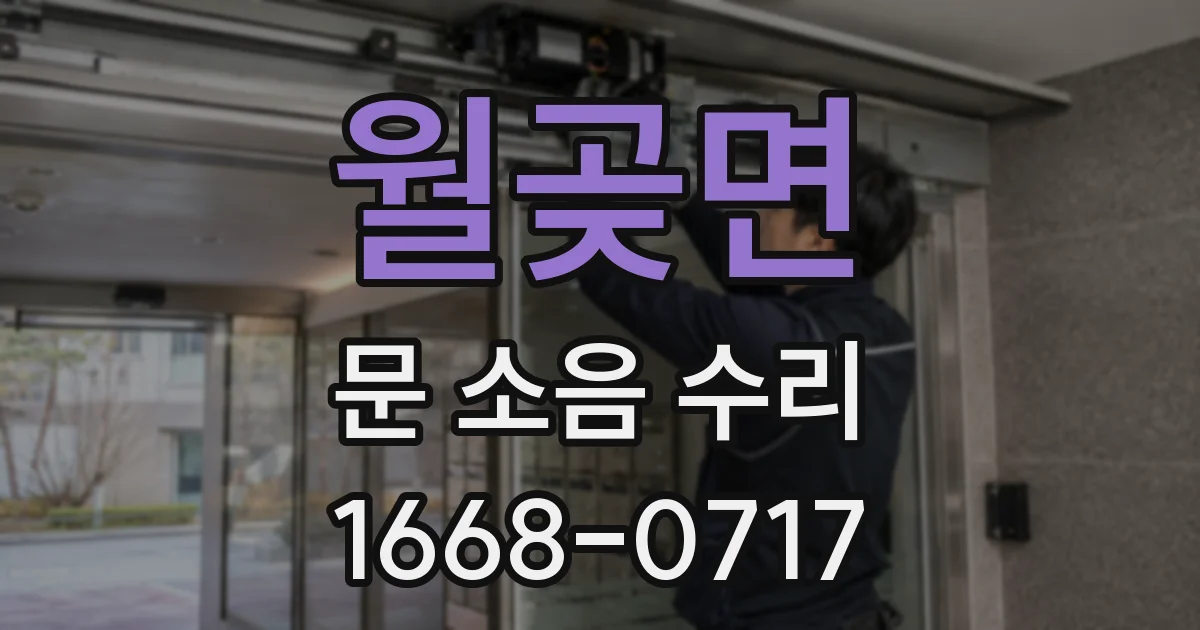 월곶면 문 소음 수리
