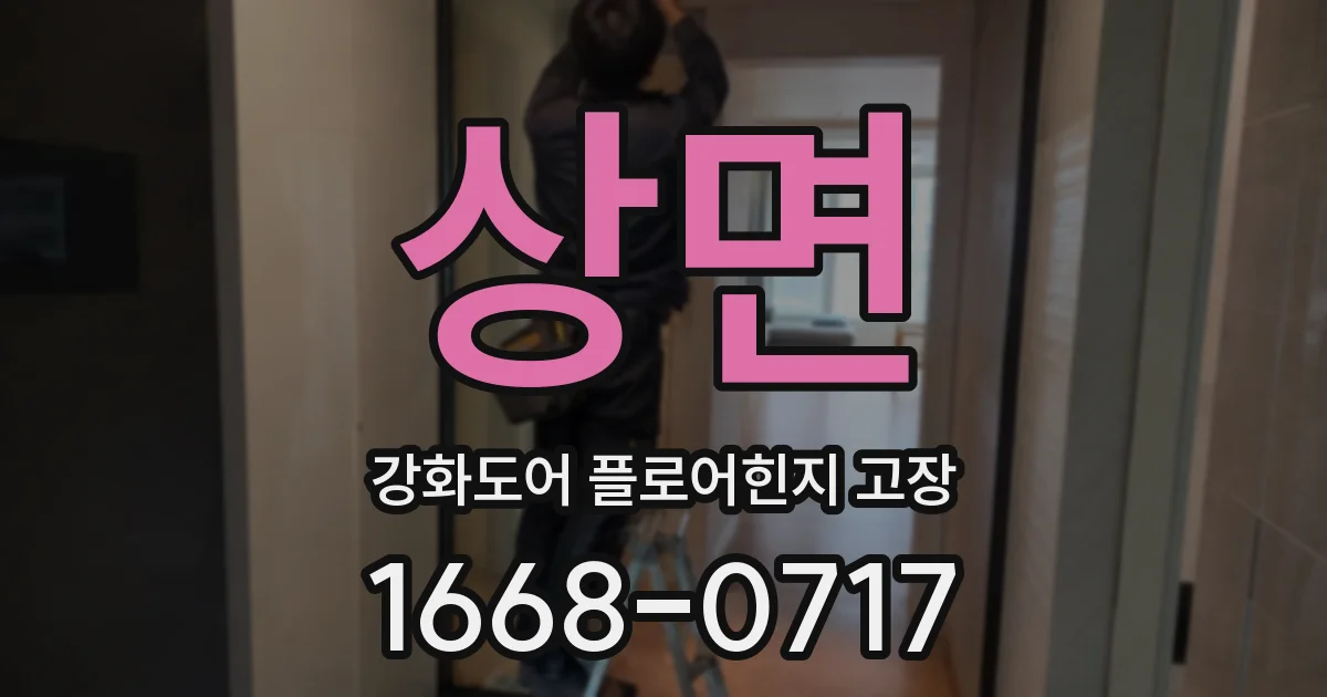 상면 강화도어 플로어힌지 고장