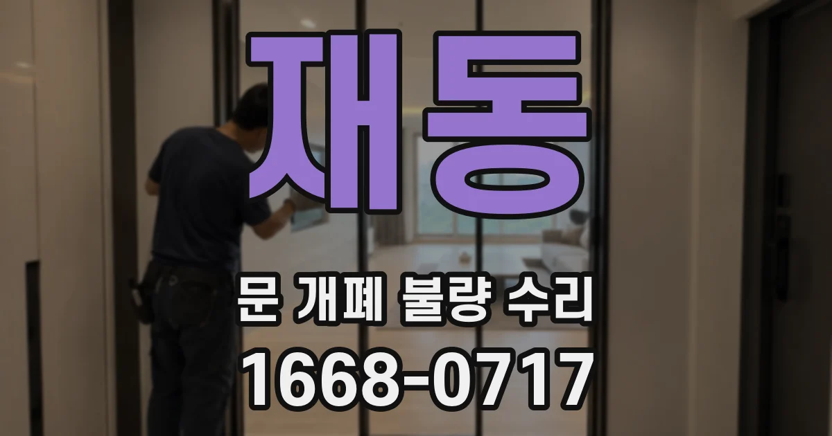 재동 문 개폐 불량 수리