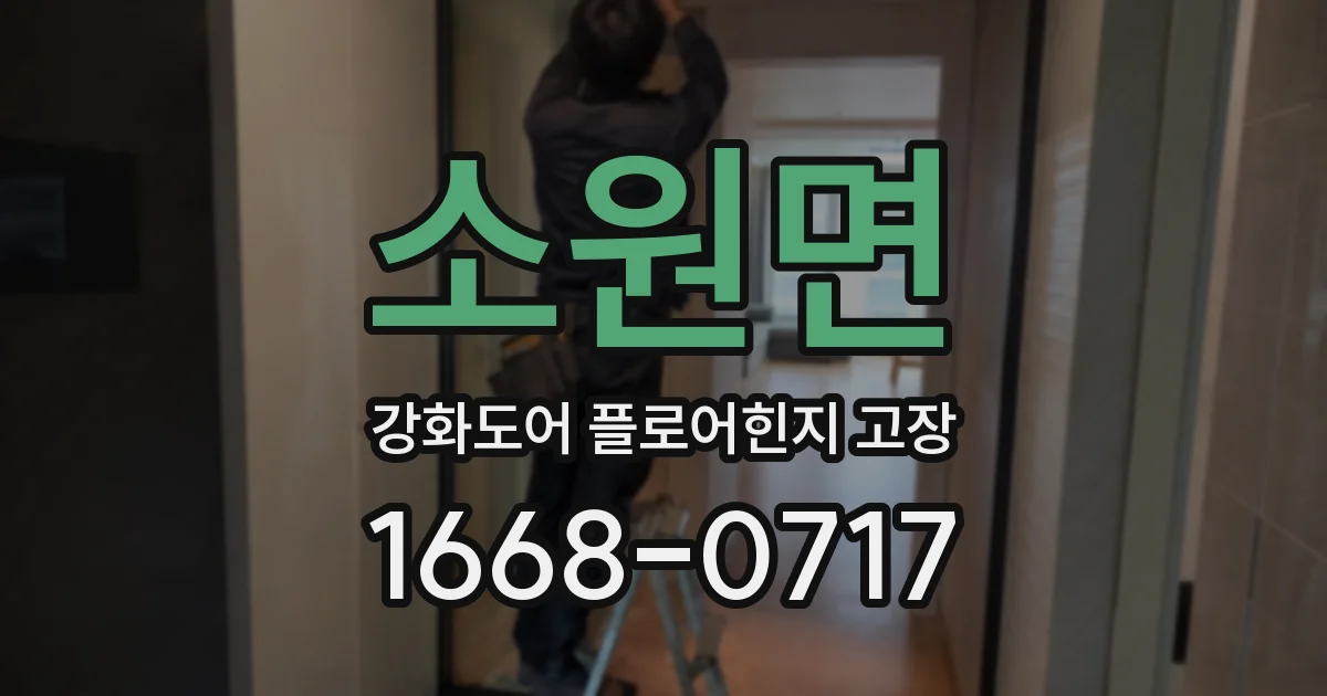 소원면 강화도어 플로어힌지 고장