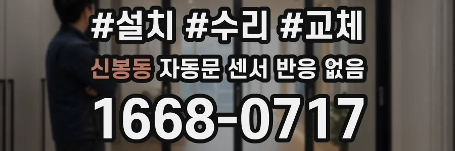 신봉동 자동문 센서 반응 없음