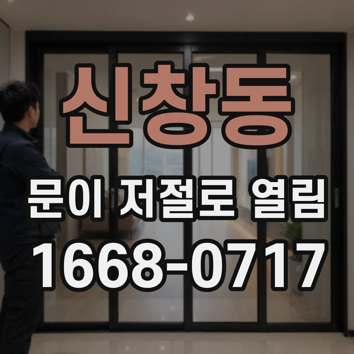 신창동 문이 저절로 열림