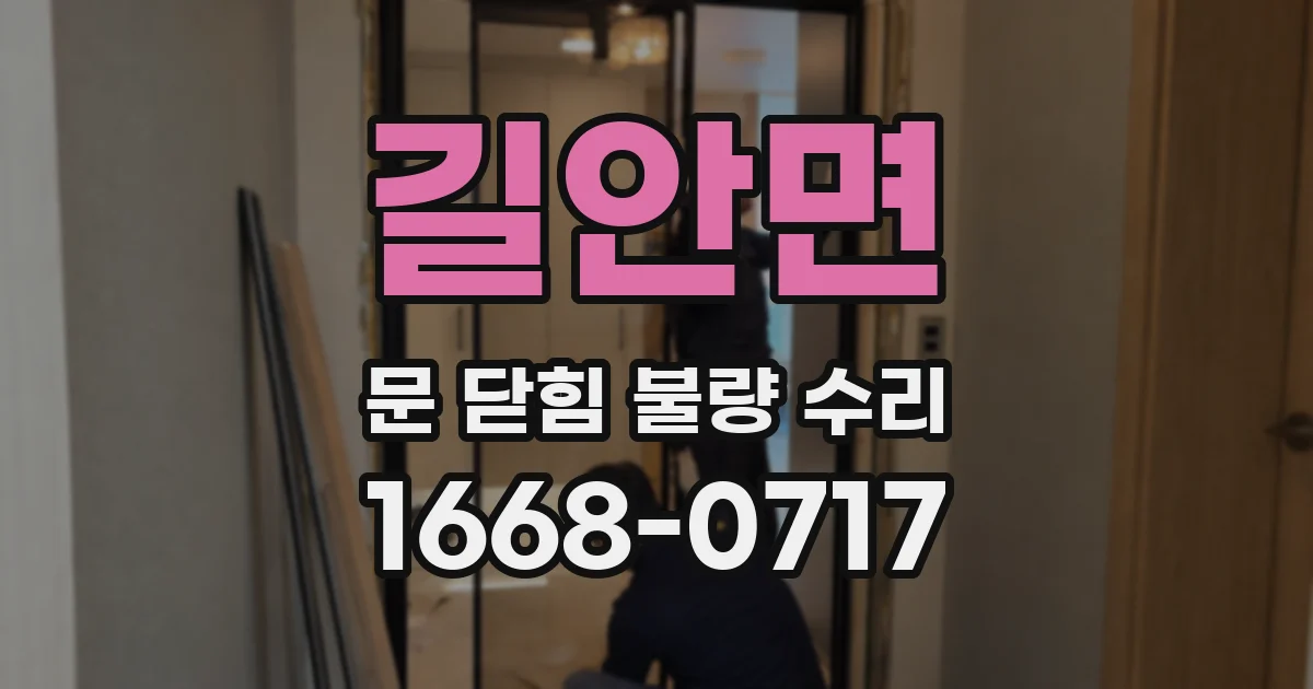길안면 문 닫힘 불량 수리