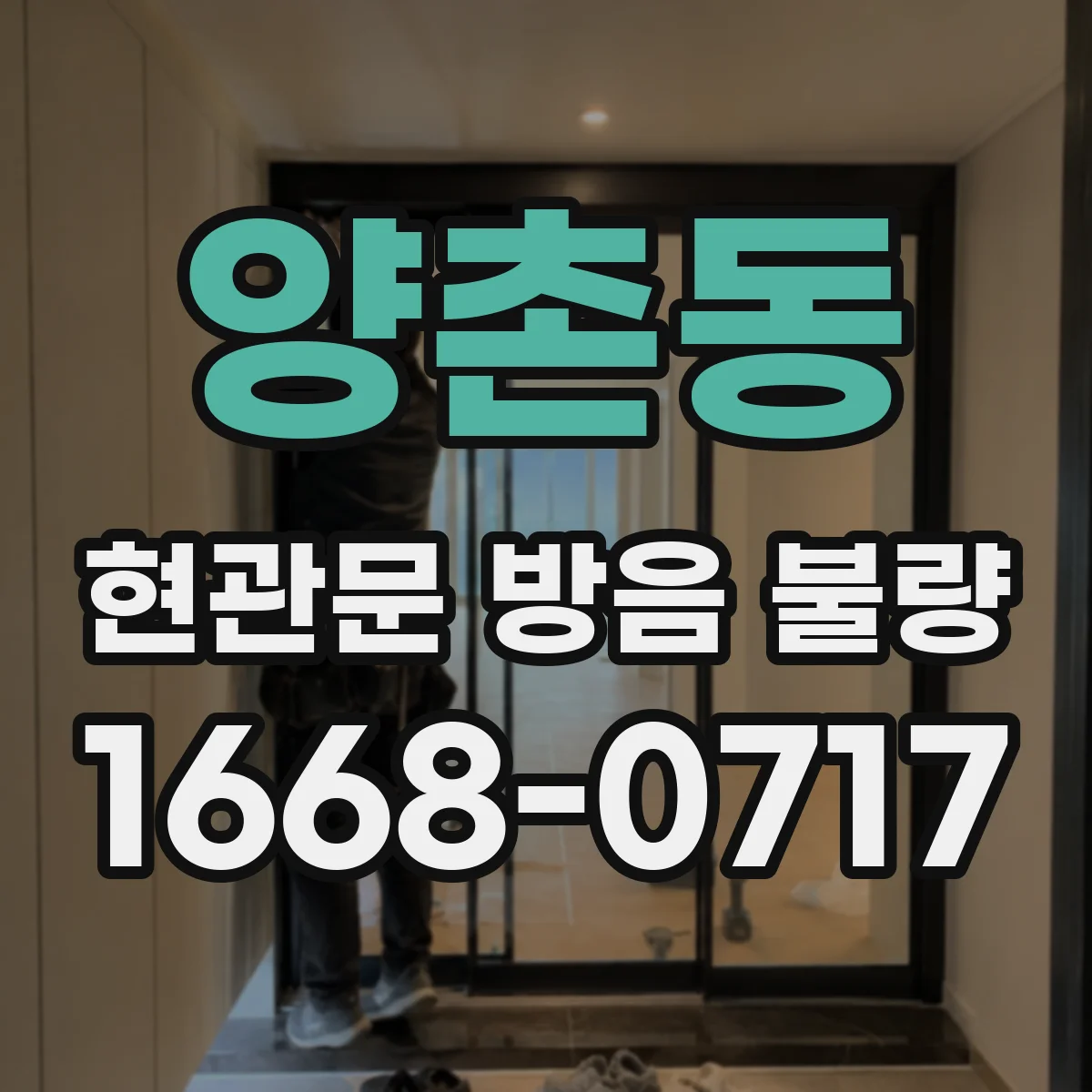 양촌동 현관문 방음 불량
