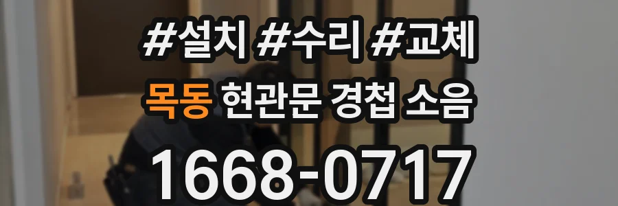 목동 현관문 경첩 소음