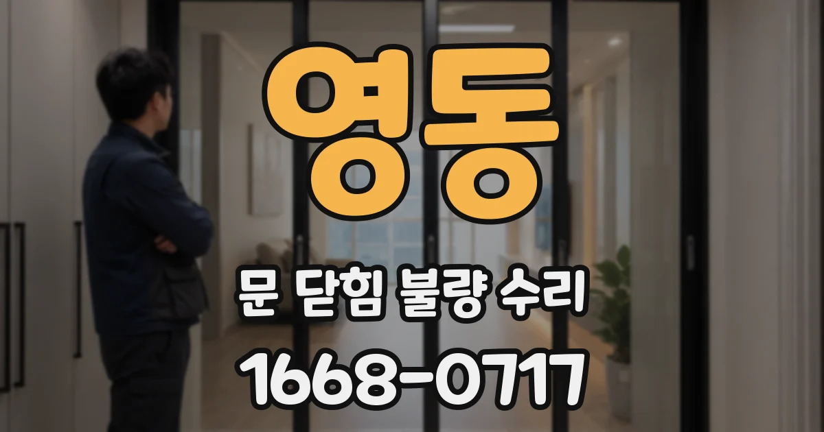 영동 문 닫힘 불량 수리