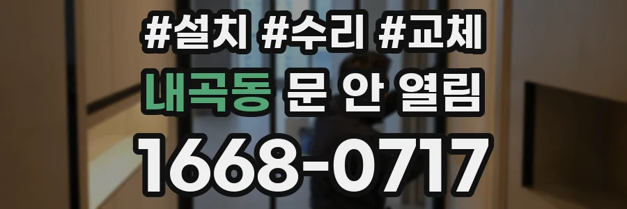 내곡동 문 안 열림