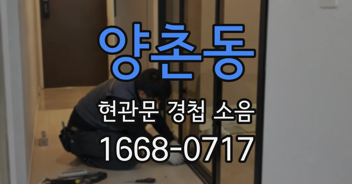 양촌동 현관문 경첩 소음