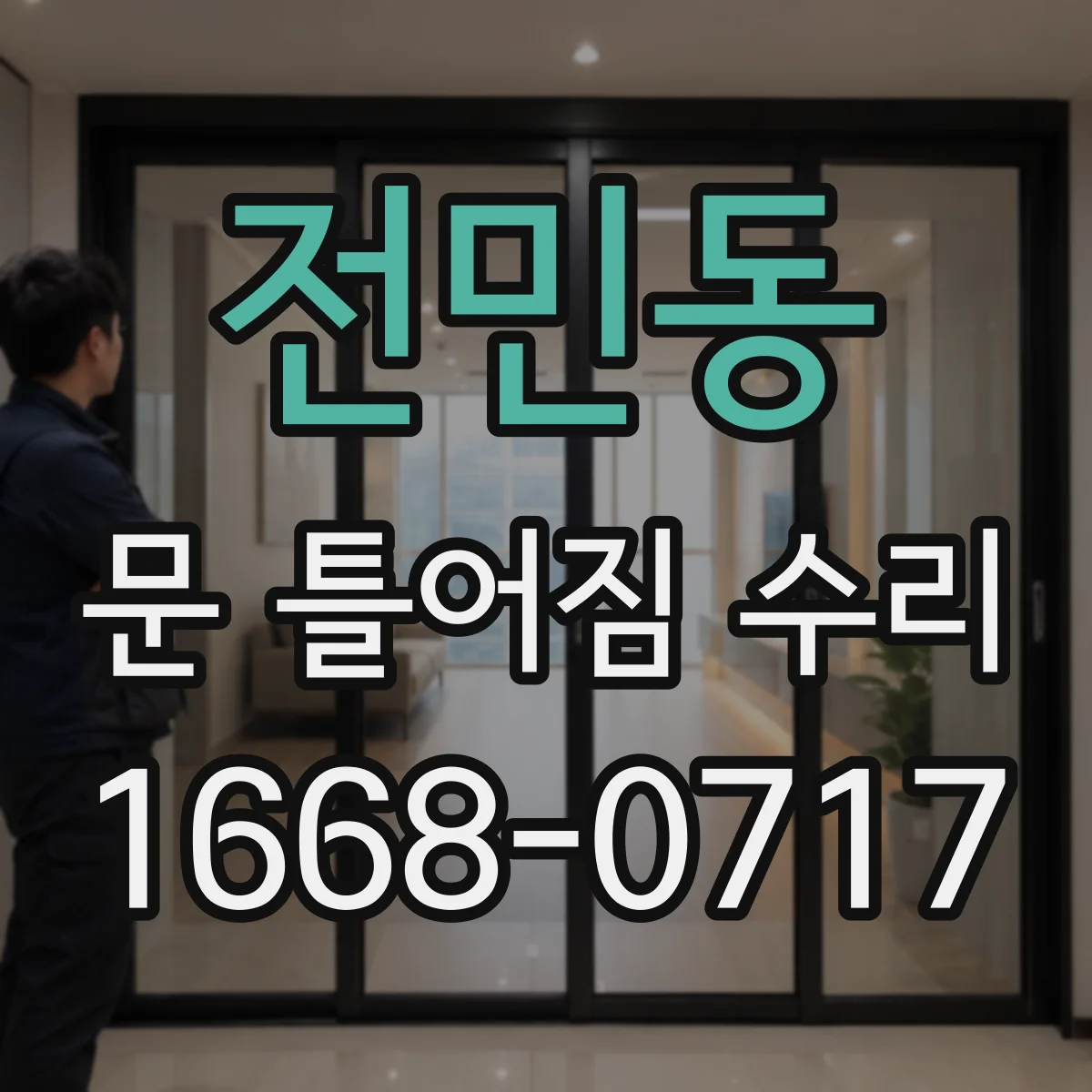 전민동 문 틀어짐 수리