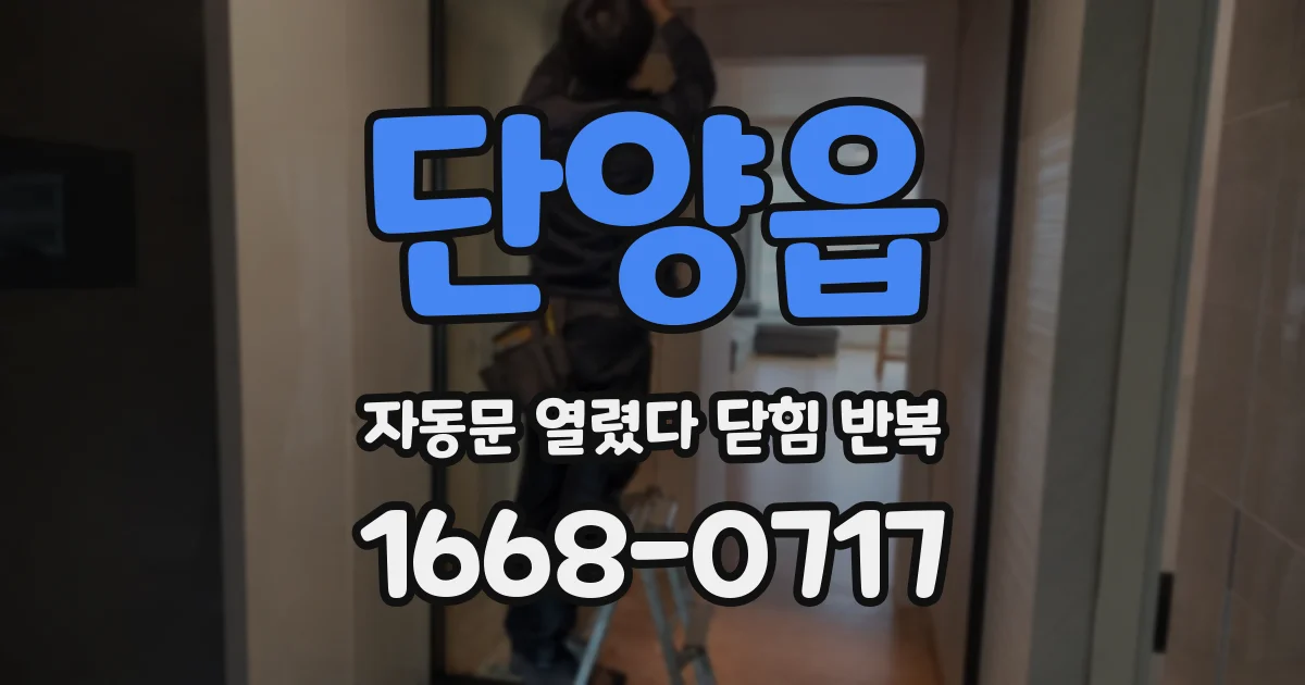 단양읍 자동문 열렸다 닫힘 반복 현상은 문이 열리자마자 다시 닫히거나, 한 번 멈춘 뒤 재가동되며 반복되는 경우가 많습니다.