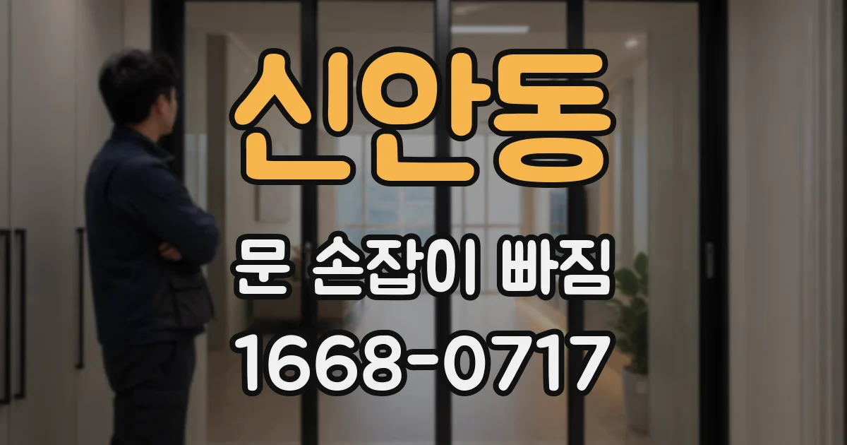 신안동 문 손잡이 빠짐