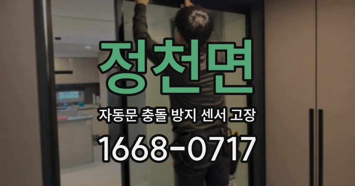 정천면 자동문 충돌 방지 센서 고장