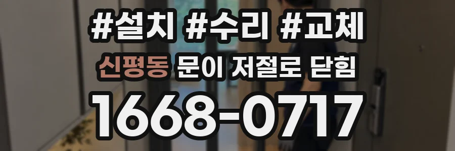 신평동 문이 저절로 닫힘