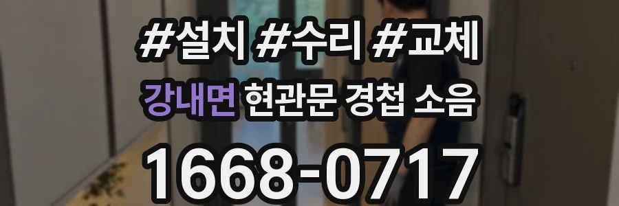 강내면 현관문 경첩 소음