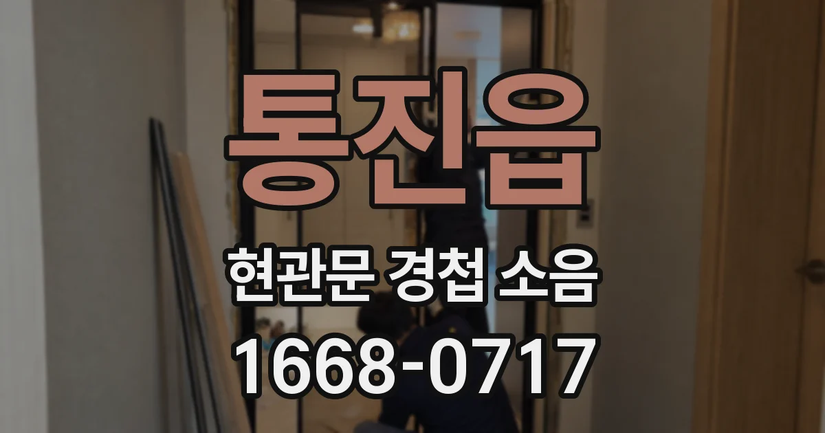 통진읍 현관문 경첩 소음