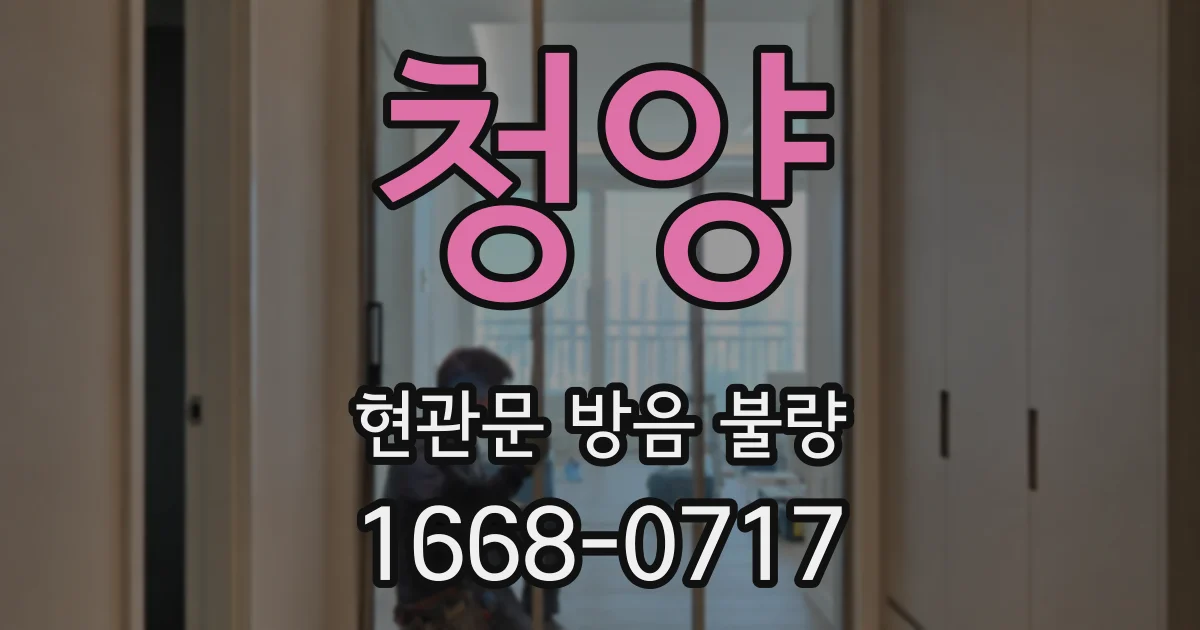 청양 현관문 방음 불량