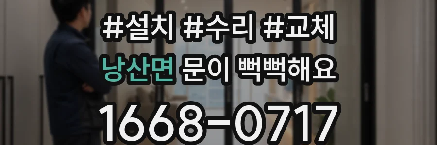 낭산면 문이 뻑뻑해요