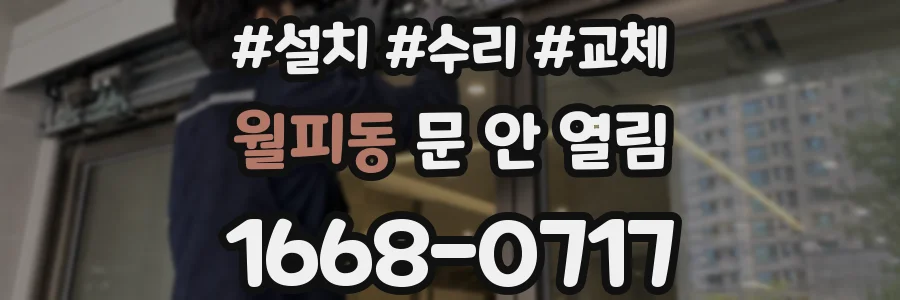월피동 문 안 열림