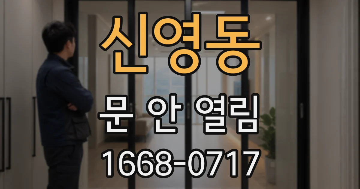 신영동 문 안 열림