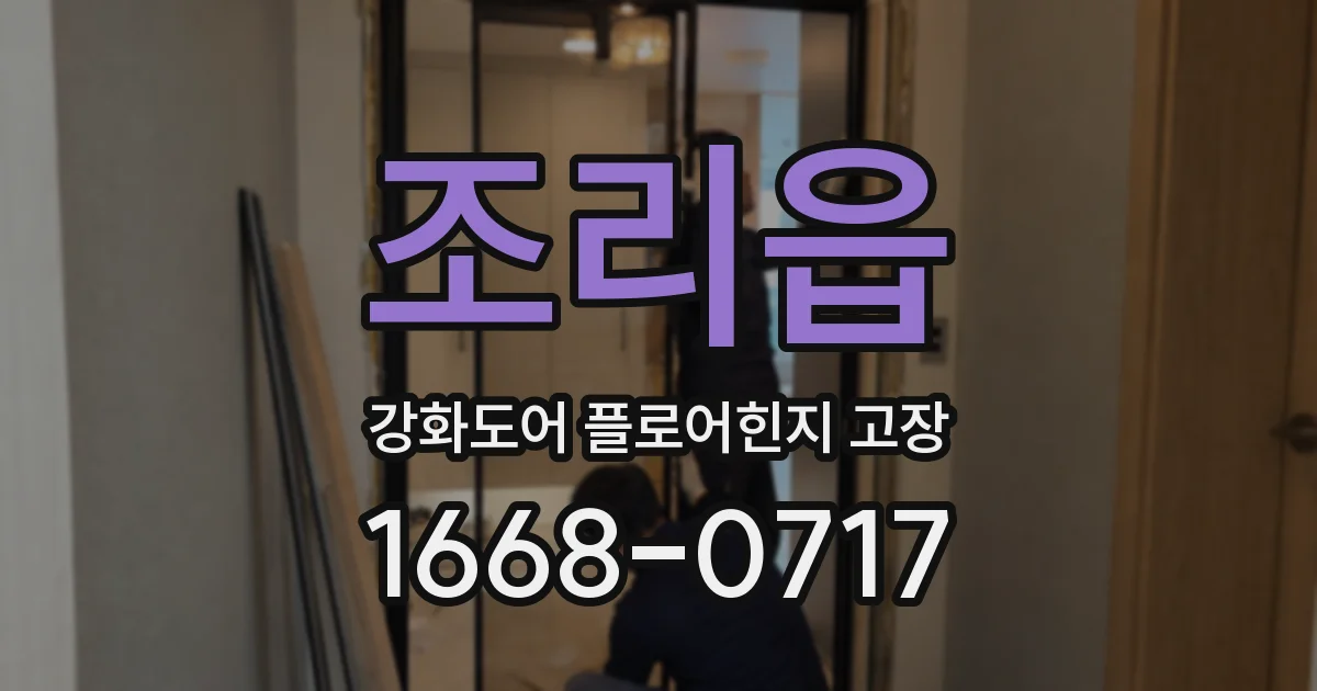 조리읍 강화도어 플로어힌지 고장