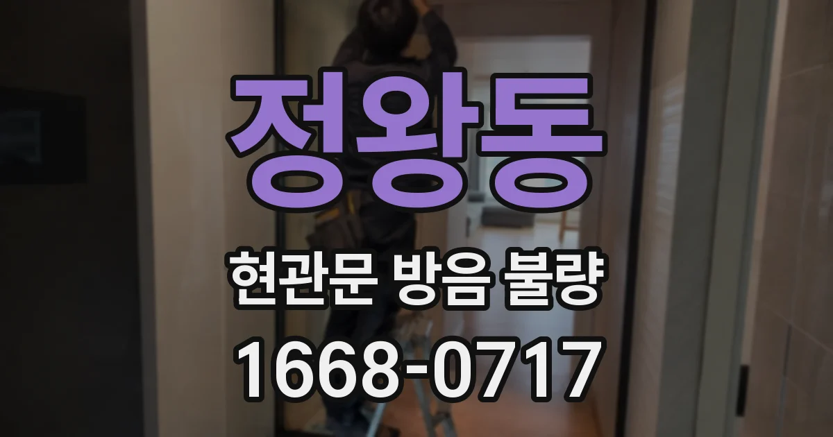 정왕동 현관문 방음 불량