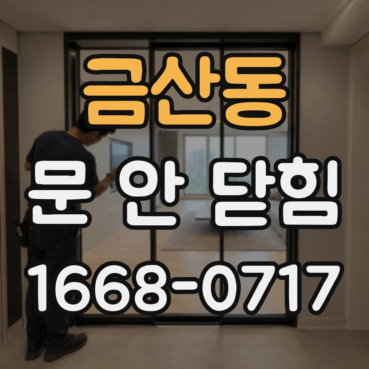 금산동 문 안 닫힘