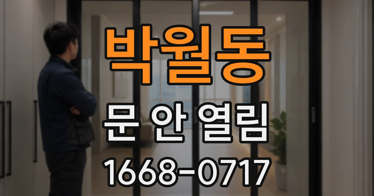 박월동 문 안 열림