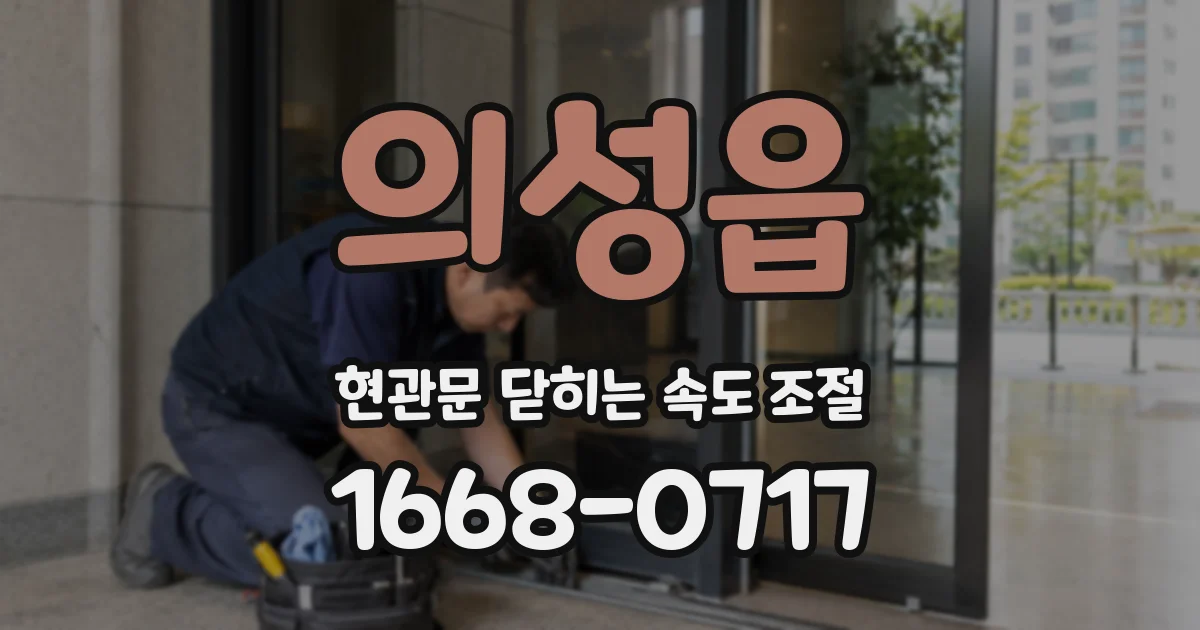 의성읍 현관문 닫히는 속도 조절