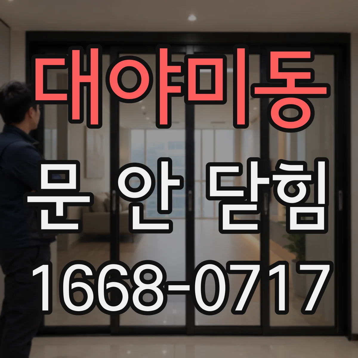 대야미동 문 안 닫힘