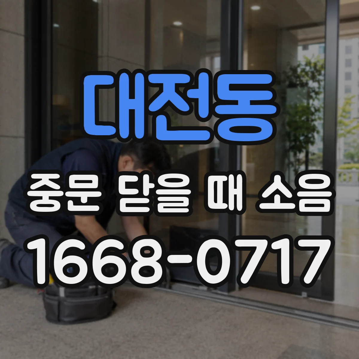 대전동 중문 닫을 때 소음