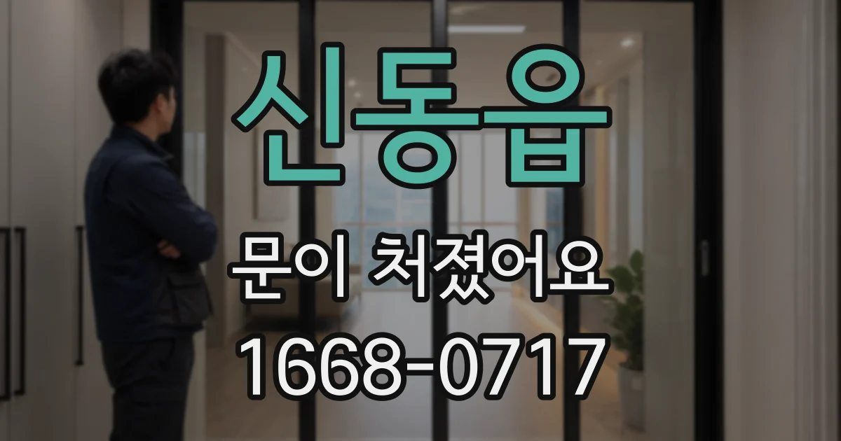 신동읍 문이 처졌어요