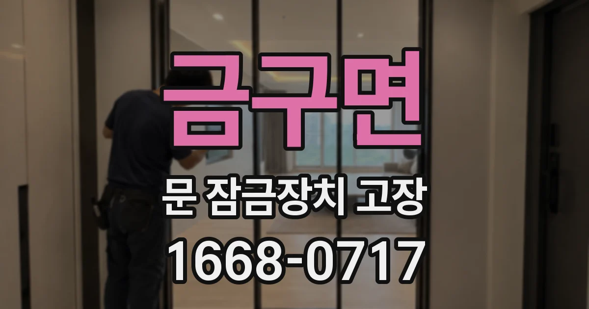 금구면 문 잠금장치 고장