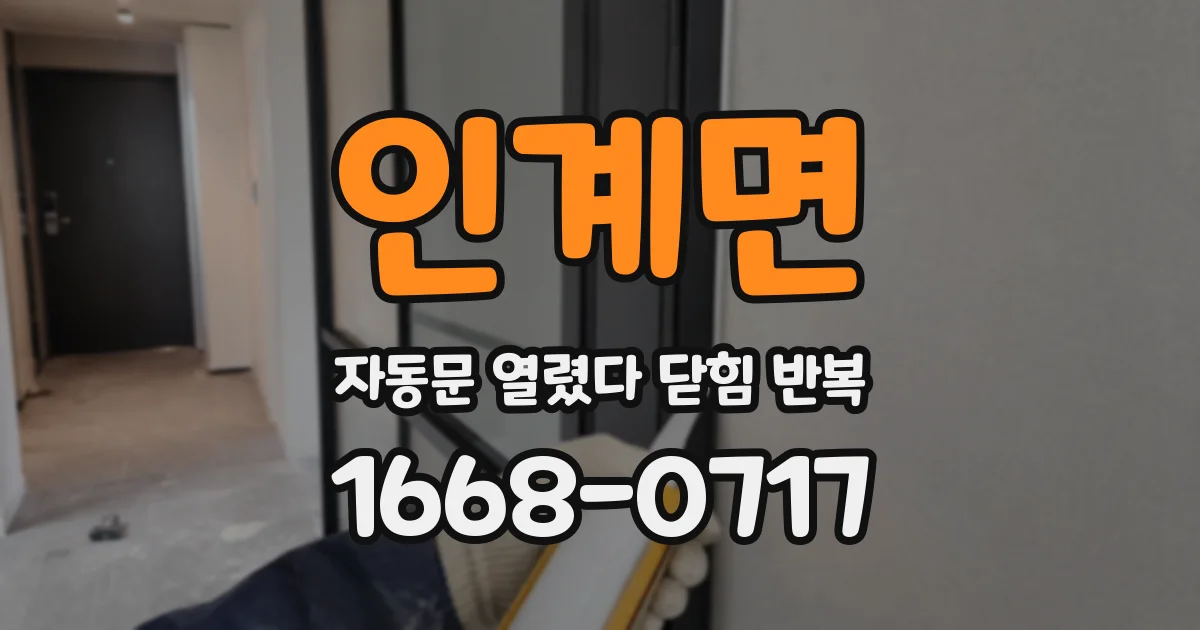 인계면 자동문 열렸다 닫힘 반복 현상은 문이 열리자마자 다시 닫히거나, 한 번 멈춘 뒤 재가동되며 반복되는 경우가 많습니다.