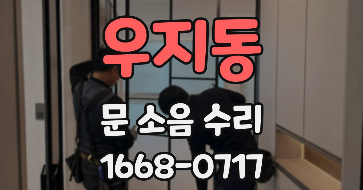 우지동 문 소음 수리