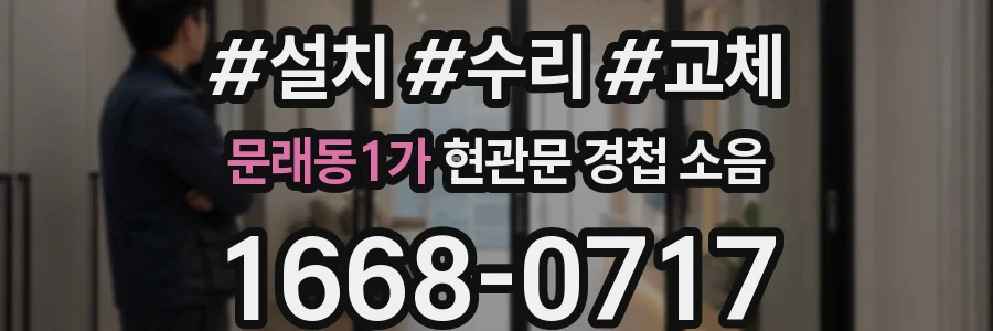 문래동1가 현관문 경첩 소음