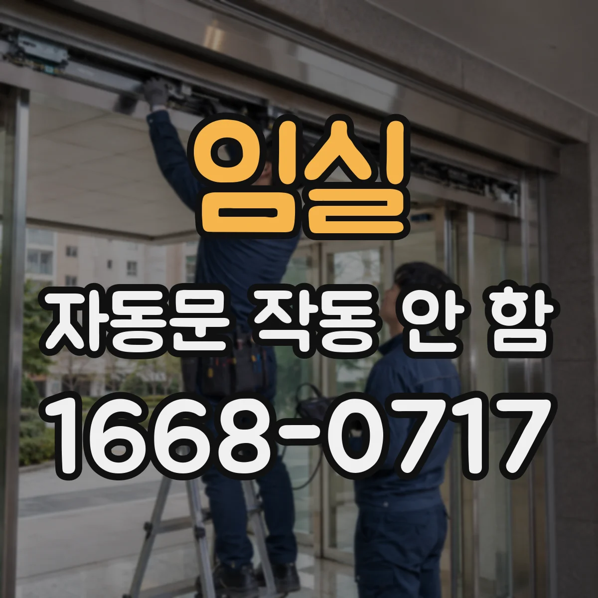 임실 자동문 작동 안 함