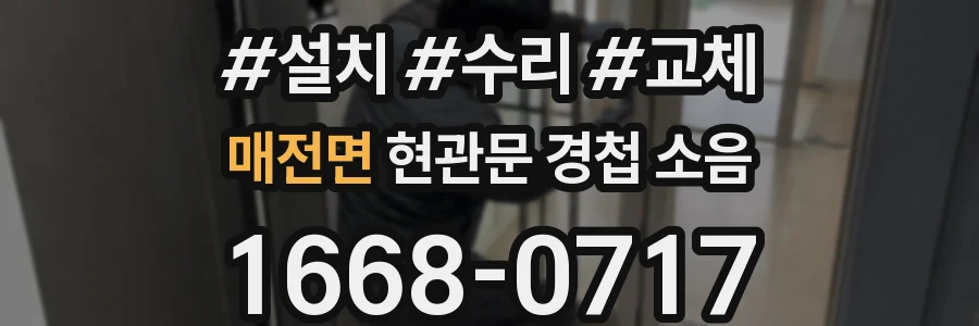 매전면 현관문 경첩 소음