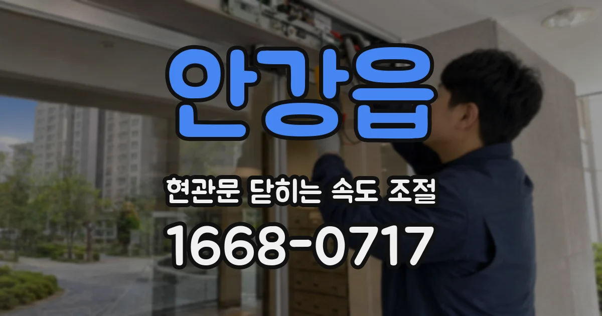 안강읍 현관문 닫히는 속도 조절