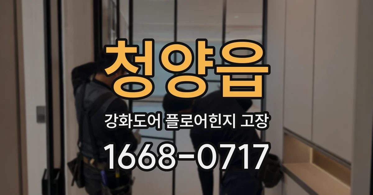 청양읍 강화도어 플로어힌지 고장