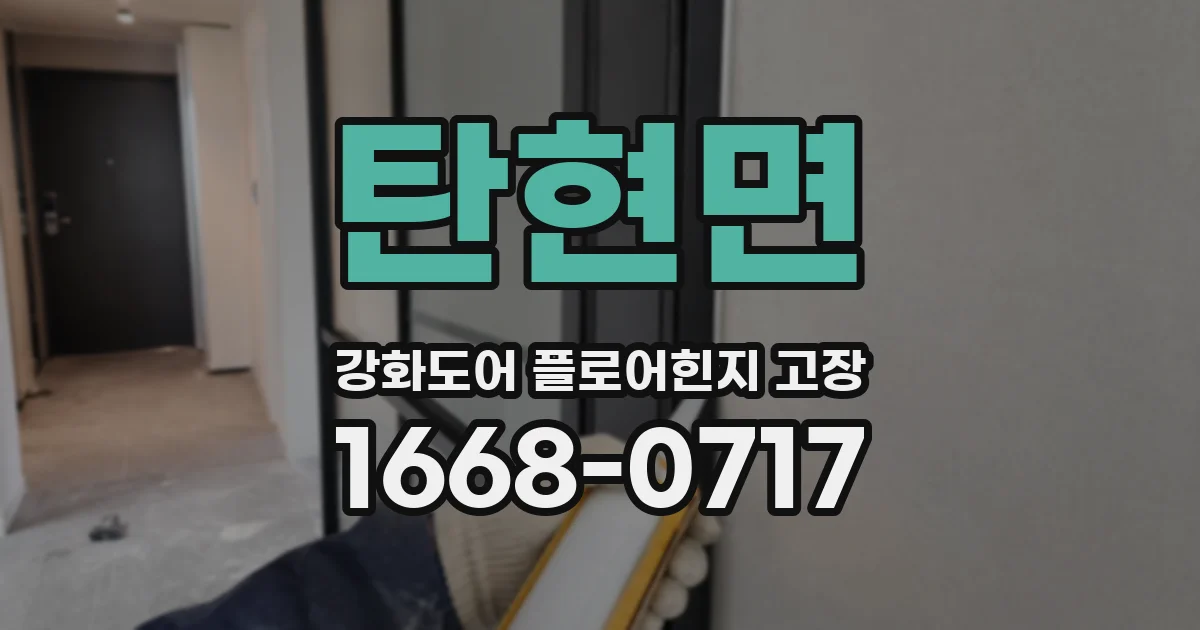 탄현면 강화도어 플로어힌지 고장