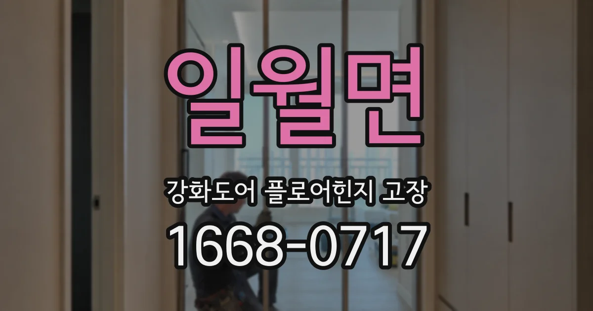 일월면 강화도어 플로어힌지 고장