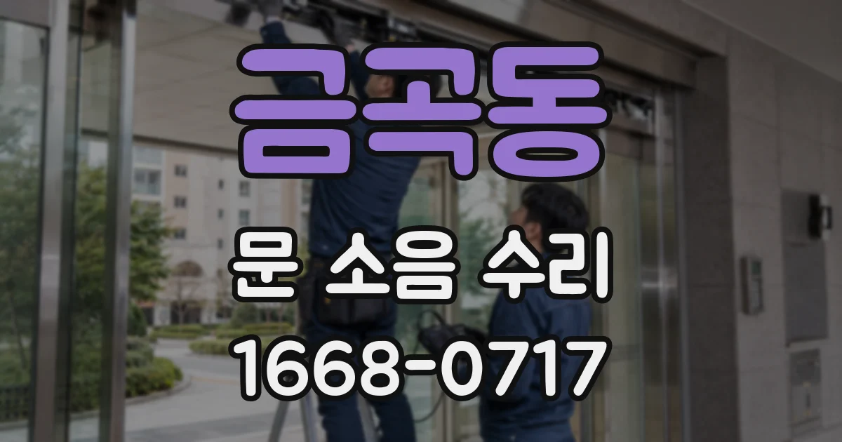 금곡동 문 소음 수리