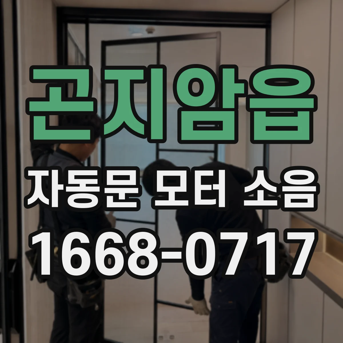 곤지암읍 자동문 모터 소음