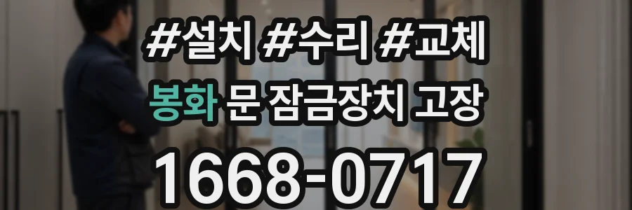 봉화 문 잠금장치 고장