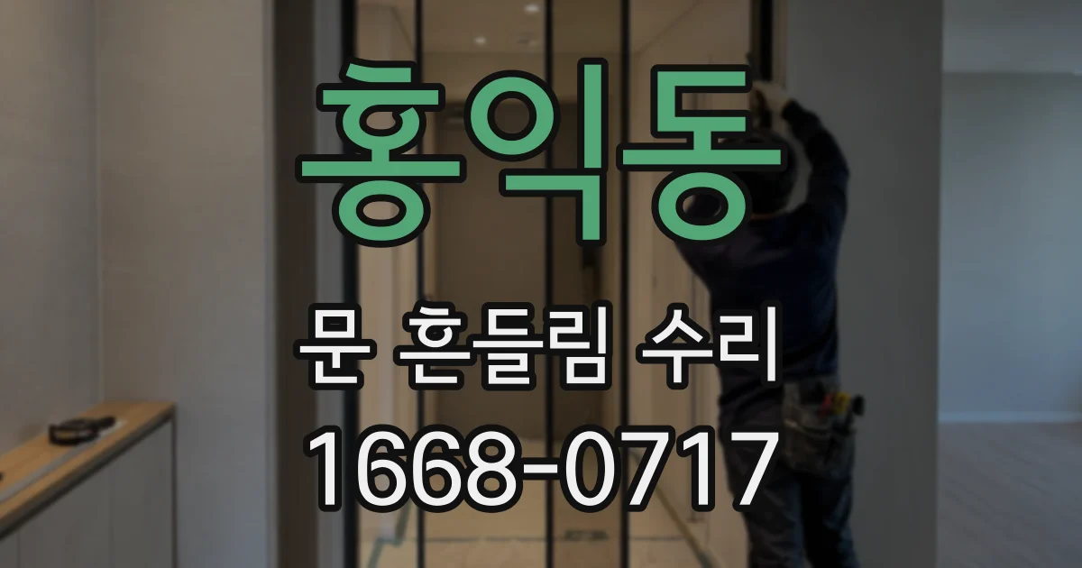 홍익동 문 흔들림 수리