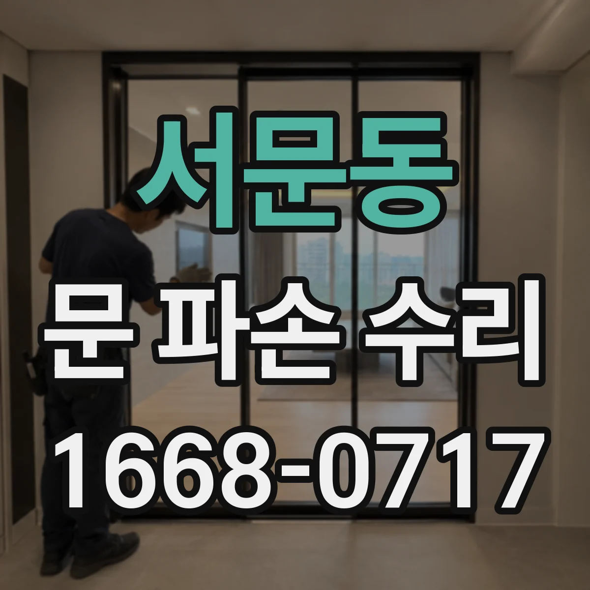 서문동 문 파손 수리