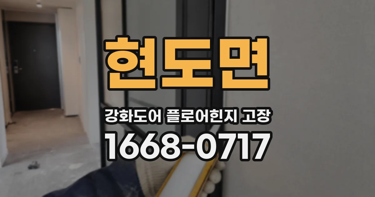 현도면 강화도어 플로어힌지 고장