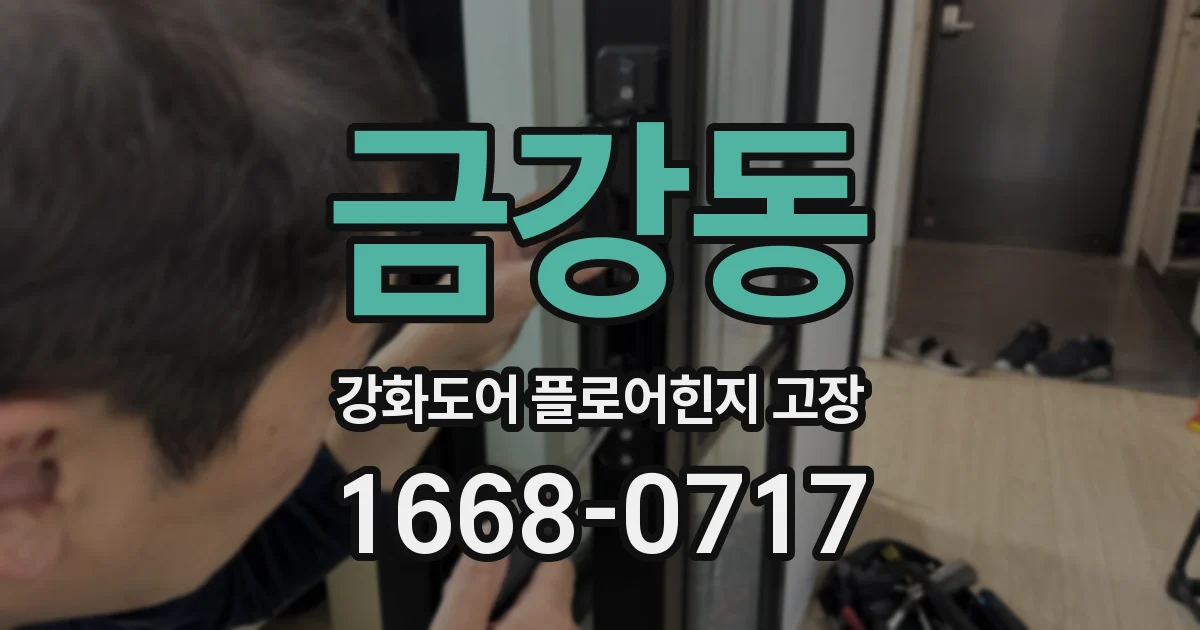 금강동 강화도어 플로어힌지 고장