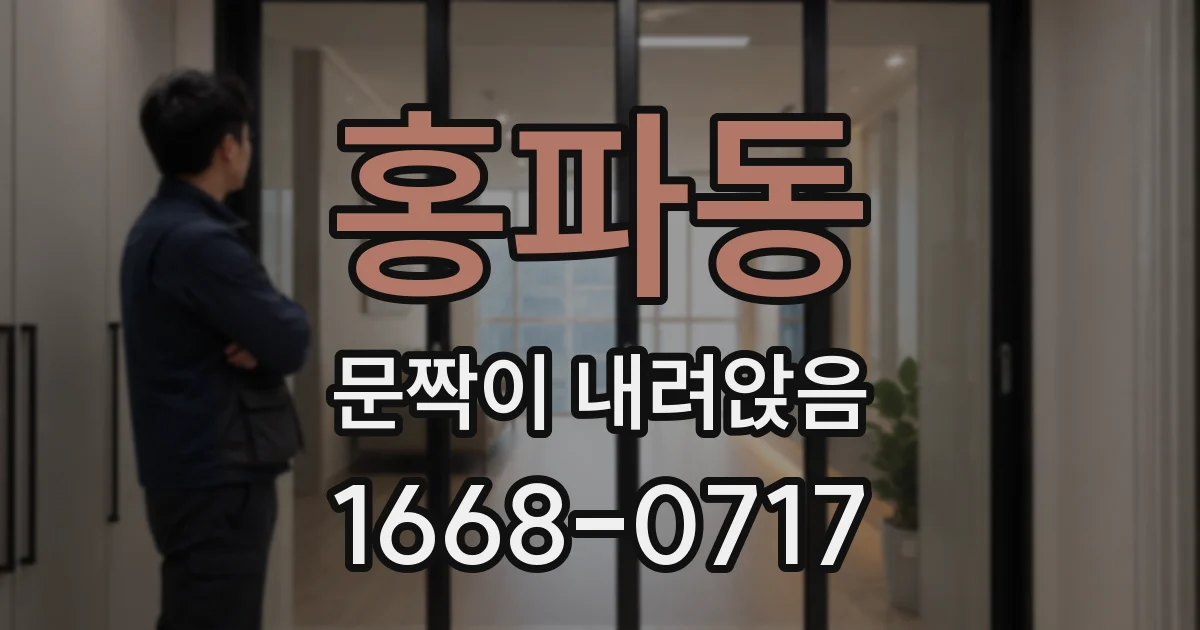 홍파동 문짝이 내려앉음